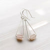 Mystique - Silver & Rose Quartz Dangle Earrings Bijou by SAM