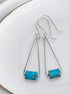 Mystique - Silver & Turquoise Dangle Earrings Bijou by SAM Sterling Silver