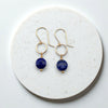 Coin - Gold and Lapis Lazuli Dangle Earrings Earrings Bijou by SAM