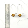 Coin - Silver & Yellow Mookaite Arc Earrings Earrings Bijou by SAM