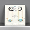 Coin - Gold & Amazonite Arc Earrings Earrings Bijou by SAM