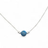 Coin - Silver and Blue Apatite Necklace Necklace Bijou by SAM