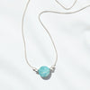 Coin - Silver and Amazonite Necklace Necklace Bijou by SAM