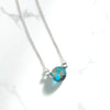 Coin - Silver and Turquoise Necklace Necklace Bijou by SAM