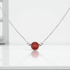 Coin - Silver and Carnelian Necklace Necklace Bijou by SAM
