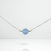 Coin - Silver and Aquamarine Necklace Necklace Bijou by SAM