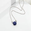 Coin - Silver and Lapis Lazuli Necklace Necklace Bijou by SAM