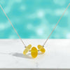 Sea Glass - Sunny Yellow Necklace Necklace Bijou by SAM