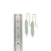 Sea Glass - Gold & Seafoam Green Threader Earrings Bijou by SAM