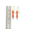 Sea Glass - Gold and Orange Sea Glass Threaders Earrings Bijou by SAM