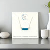 Sea Glass - Silver & Teal Blue Necklace Necklace Bijou by SAM