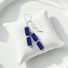Sea Glass - Cobalt Blue Threaders Earrings Bijou by SAM