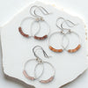 Small Gemstone Hoops - Desert Sunset Earrings Bijou by SAM