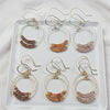 Small Gemstone Hoops - Desert Sunset Earrings Bijou by SAM