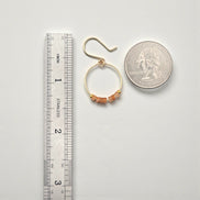 Small Gemstone Hoops - Desert Sunset Earrings Bijou by SAM
