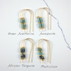 Cheval - Ocean Sunset Earrings Bijou by SAM Gold Fill African Turquoise