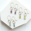 Mini Gemstone Hoops - Sunny Day Earrings Bijou by SAM