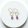 Mini Gemstone Hoops - Sunny Day Earrings Bijou by SAM Gold Fill Amethyst