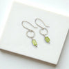 Mini Gemstone Hoops - Sunny Day Earrings Bijou by SAM Sterling Silver Peridot