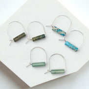 Arc Gemstone Earrings - Ocean Sunset Earrings Bijou by SAM