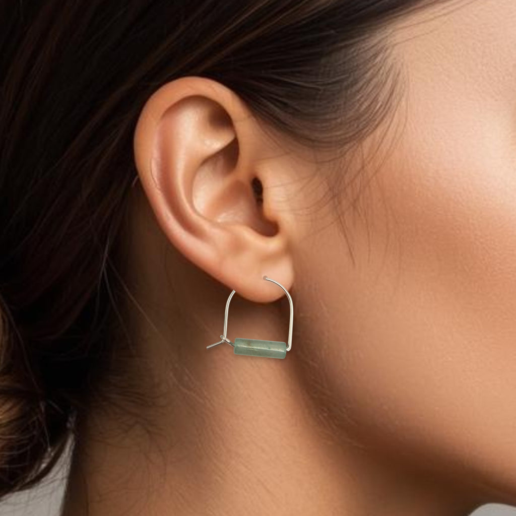 Arc Gemstone Earrings - Ocean Sunset Earrings Bijou by SAM