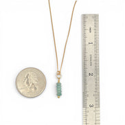 Amazonite Necklace in Silver or Gold Necklace Bijou by SAM