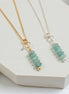 Amazonite Necklace in Silver or Gold Necklace Bijou by SAM Gold-plated