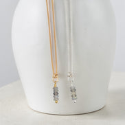 Small Labradorite Necklace - Silver or Gold