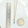 Blue Apatite Necklace - silver or Gold Necklace Bijou by SAM