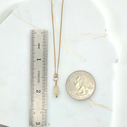 Petite Peridot Necklace - Silver or Gold Necklace Bijou by SAM