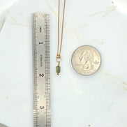 Green Apatite Necklace - Silver or Gold Necklace Bijou by SAM