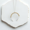 Necklace - Silver & Gold Open Circle Necklace Bijou by SAM