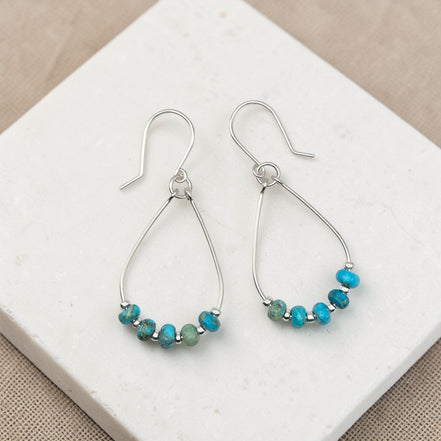 Lane - Turquoise Earrings in Gold or Silver