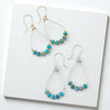 Lane - Turquoise Earrings in Gold or Silver Bijou by SAM
