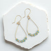 Lane - Green Amazonite in Silver or Gold Earrings Bijou by SAM Gold Fill