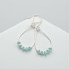 Lane - Green Amazonite in Silver or Gold Earrings Bijou by SAM Silver-plated
