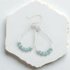 Lane - Green Amazonite in Silver or Gold Earrings Bijou by SAM Sterling Silver