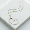 Open Heart Necklace - Gold Chain & Pendant Necklace Bijou by SAM