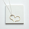 Open Heart Necklace - Gold with Silver Necklace Bijou by SAM