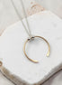 Necklace - Silver with Gold Pendant