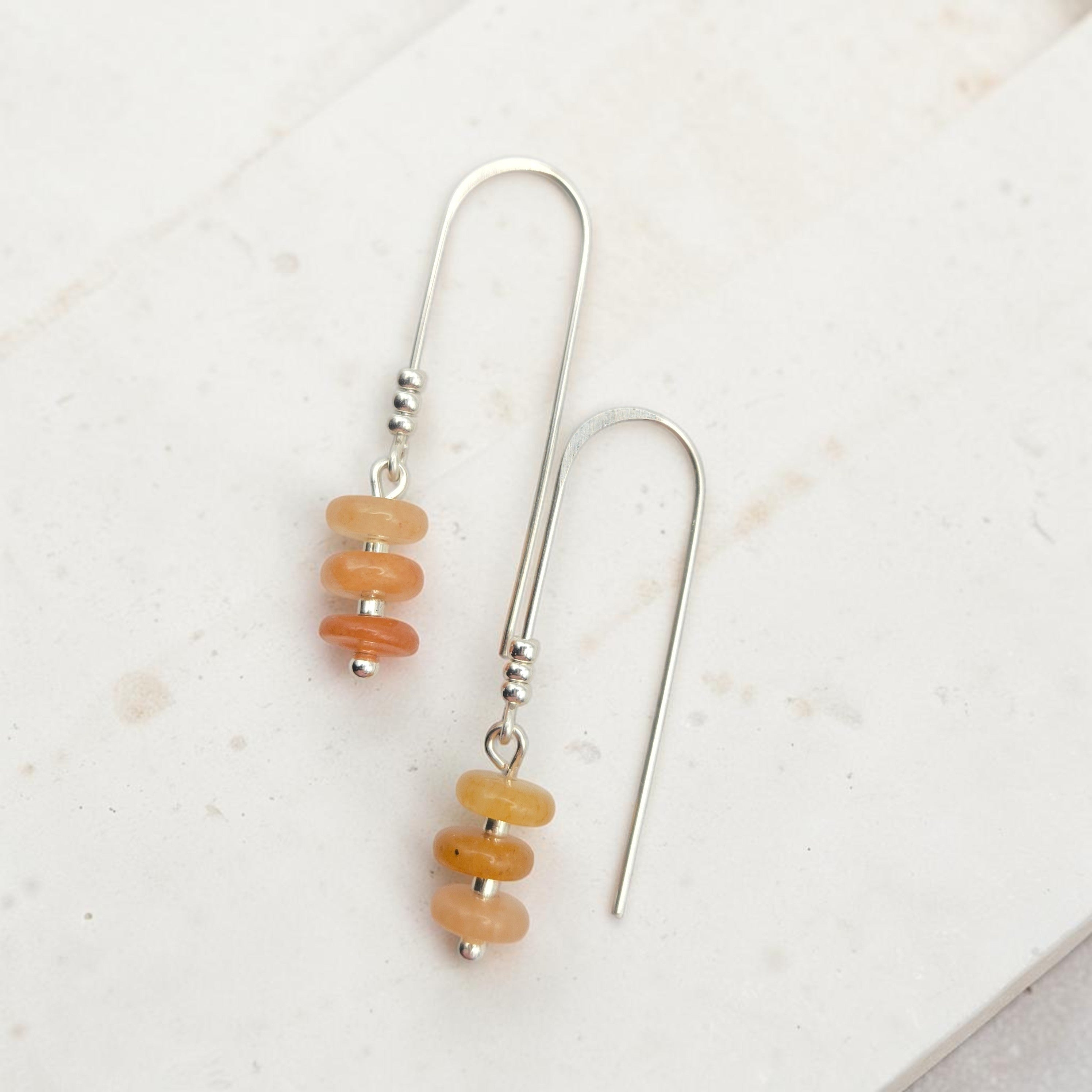 Solar Flare Threader Earrings