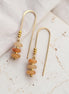 Solar Flare Threader Earrings