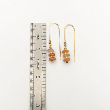 Solar Flare Threader Earrings