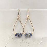 Milky Way Teardrop Hoop Earrings