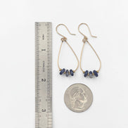 Milky Way Teardrop Hoop Earrings