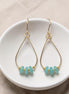 Northern Lights Teardrop Hoop Earrings