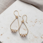 Aurora Teardrop Hoop Earrings