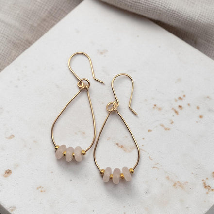 Aurora Teardrop Hoop Earrings