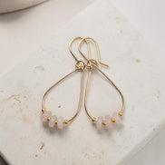 Aurora Teardrop Hoop Earrings