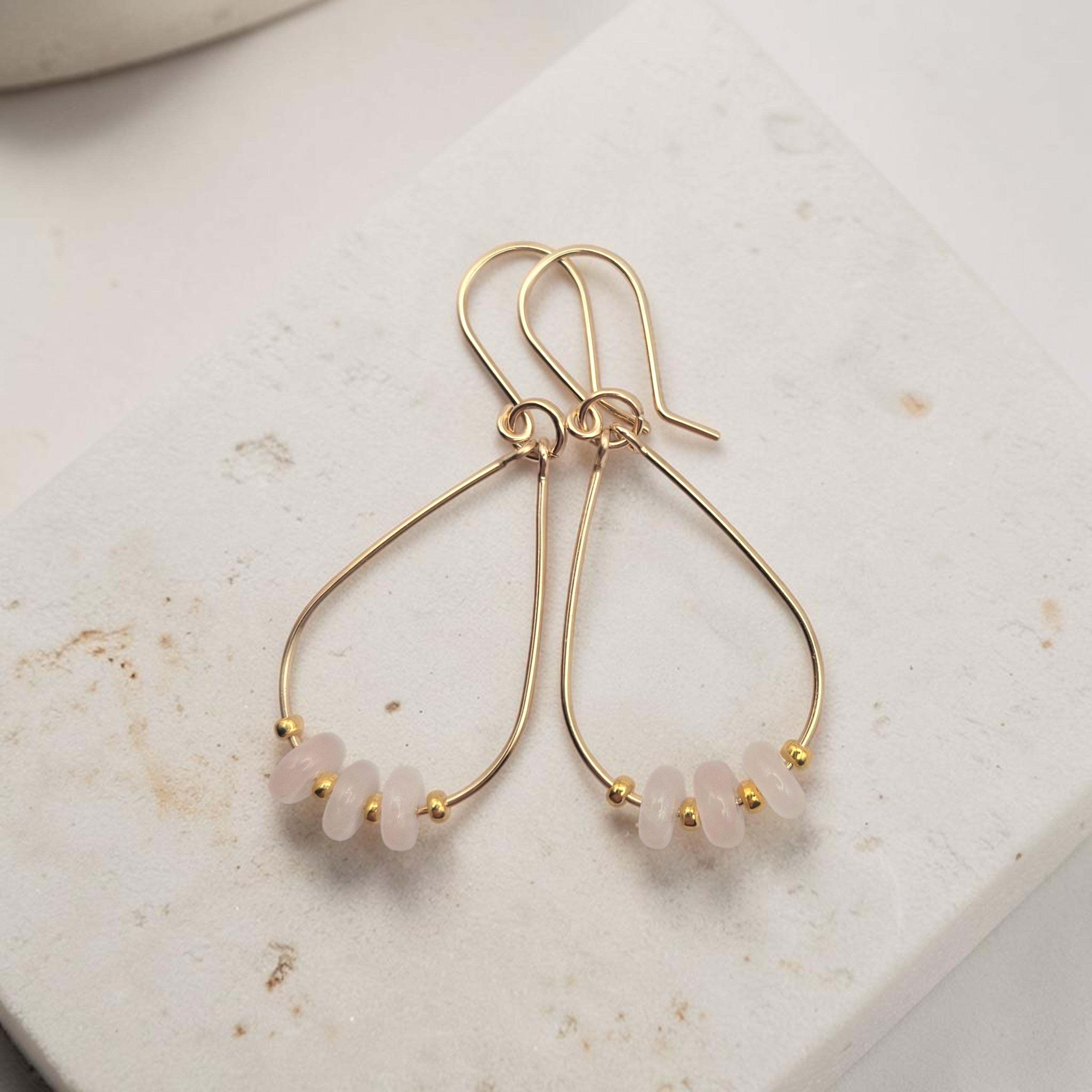 Aurora Teardrop Hoop Earrings